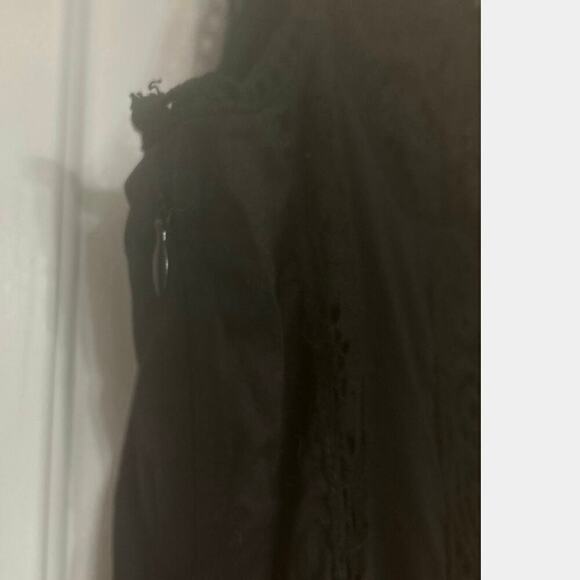 SUNDANCE Amira Black Lace Crochet Cotton Sleeveless Dress Size Small - Picture 11 of 13